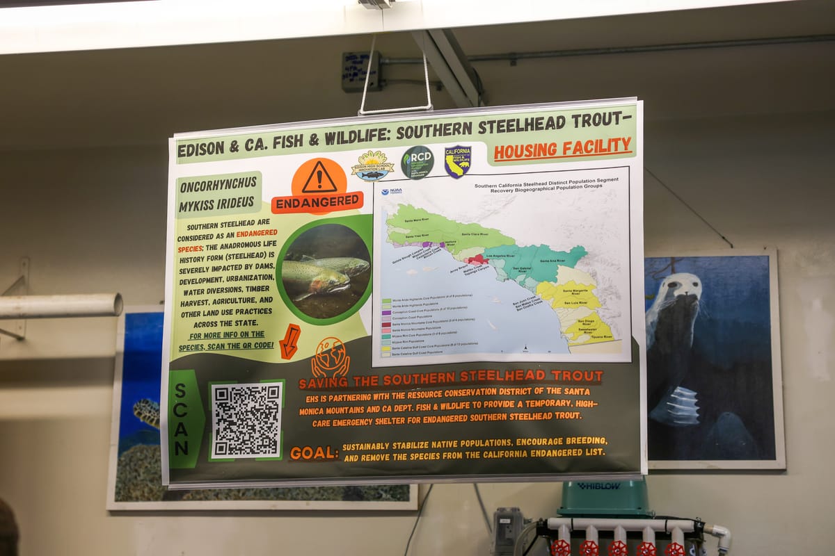 Edison High School’s Innovation Lab now Rescuing Endangered Trout