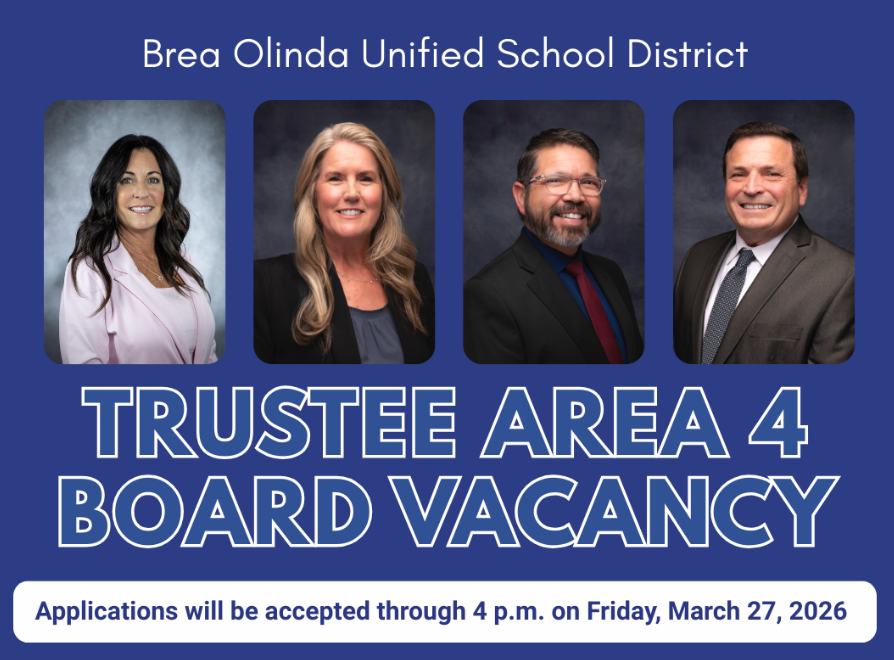 Brea Olinda Unified Board Seeks Applicants for Vacancy