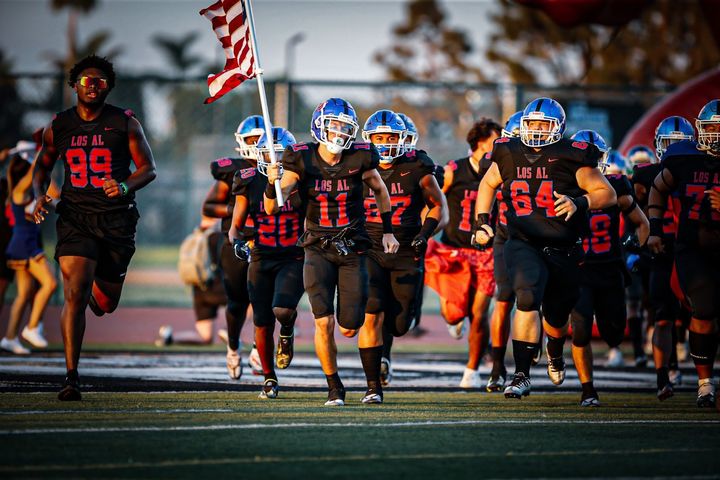 The Los Alamitos High School Varsity football team played against Arizona's Basha Bears on Sept. 3. Photo by Marja Bene