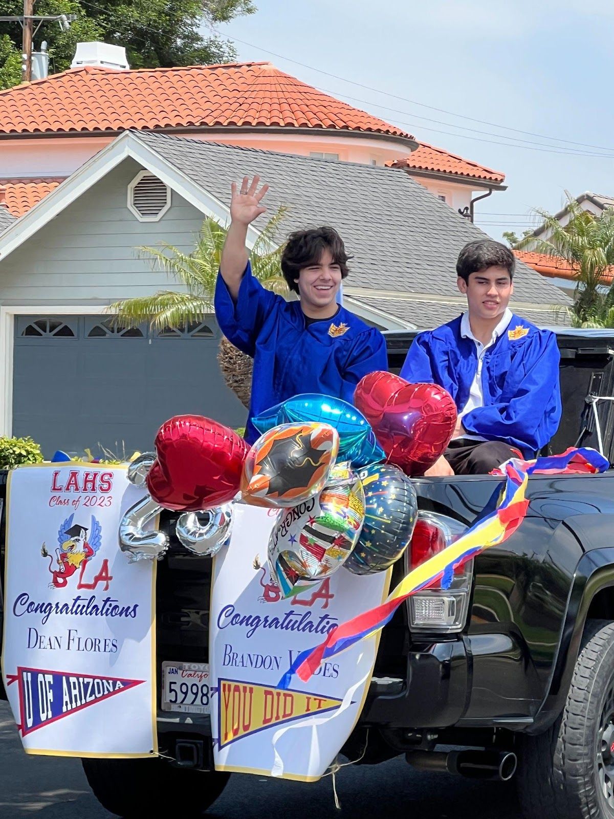 Seniors in the class of 2023 from Los Alamitos High School take part in the fourth annual Graduation Celebration Parade in Rossmoor on June 3, 2023. Photo by Nichole Pichardo, Chief Communications Officer for the Los Alamitos USD.