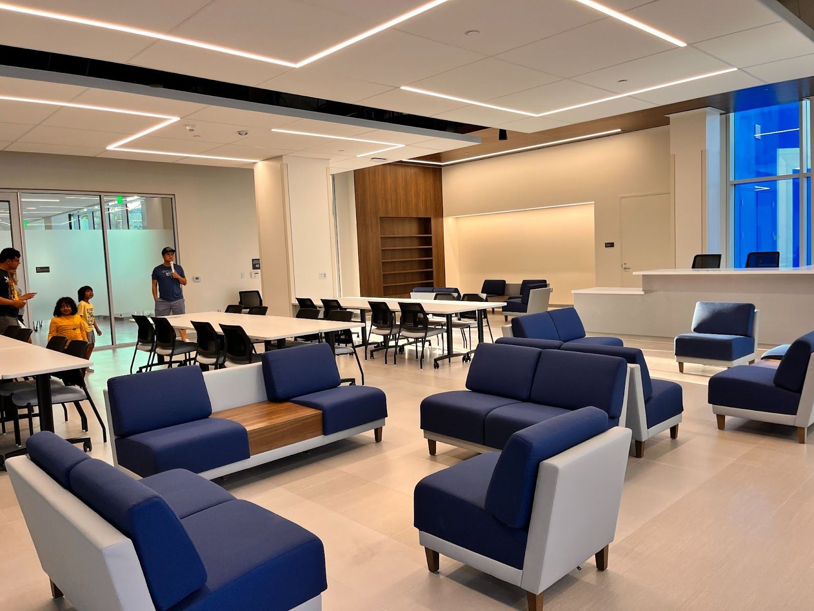 The Media Center on the ground floor of the new STEM building at Los Alamitos High School pictured on August 24. Photo by Jeannette Andruss.