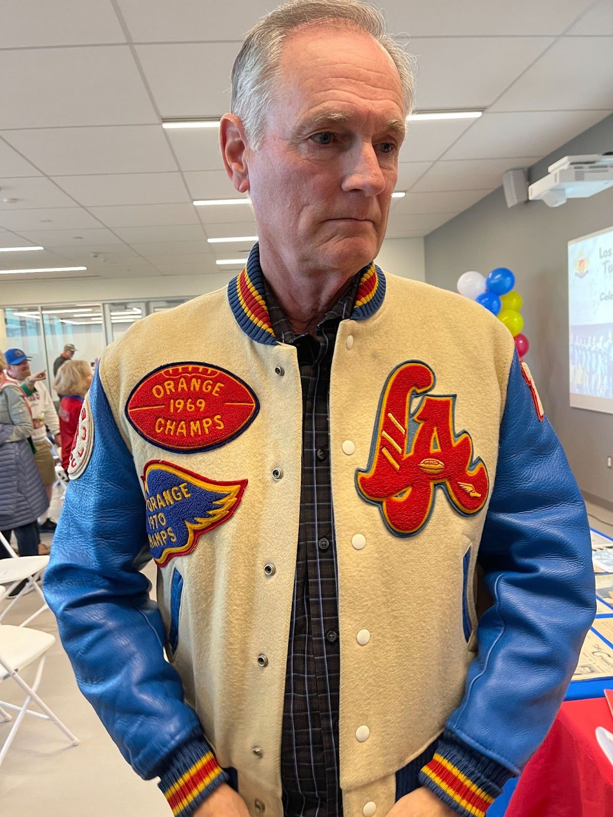 LAHS alumni Bart Lundblad was among the dozens of Griffin graduates attending the time capsule unveiling on March 7, 2023. Photo by David N. Young.